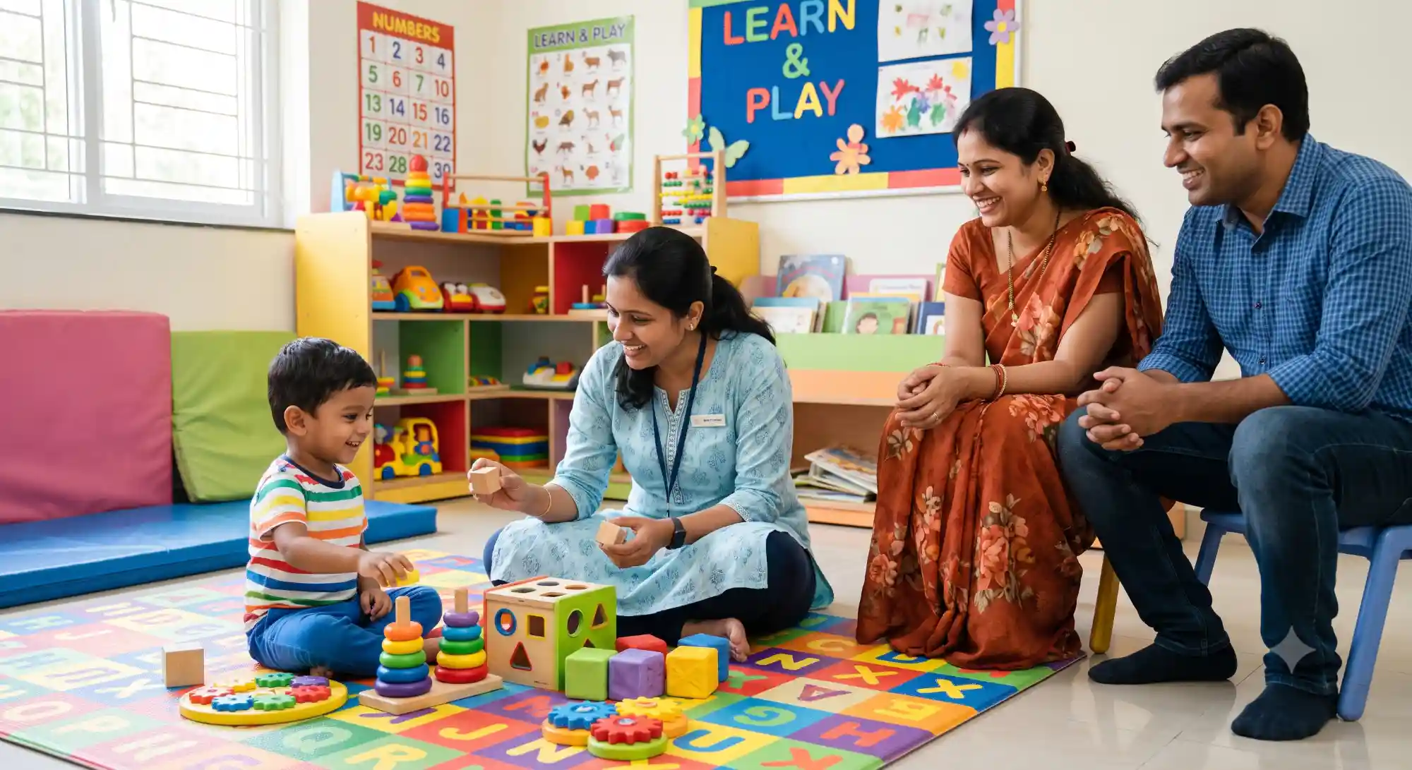 Child developmental assessment with parents at Dhi Amrutam Dehradun